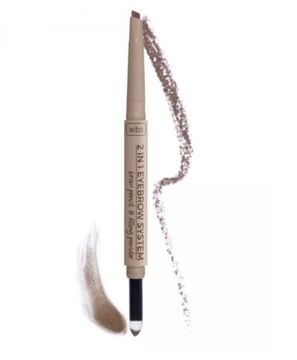 WIBO 2in1 Eyebrow System kredka i gąbka do brwi 1