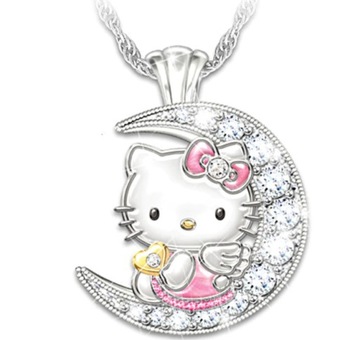 Ожерелье Hello Kitty Moon в стиле готического фея Y2K