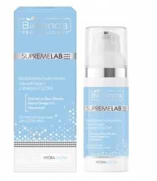BIELENDA Supremelab Krem Nawadniający 50ml - Intensywne Nawilżenie i Blask
