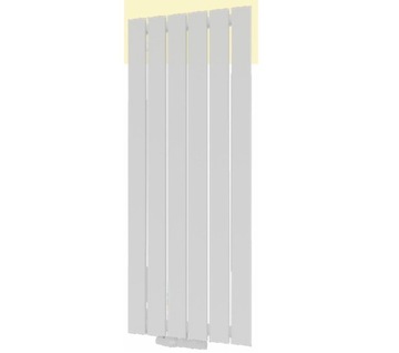 TERMIX PIT grzejnik dekor pion 140x23cm biały