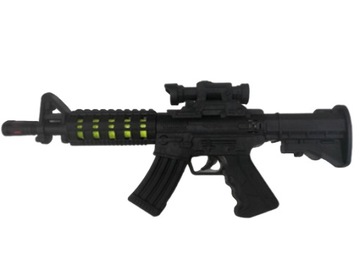 MEGA pistolet karabin dźwięk światło