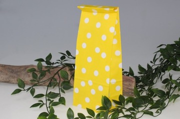 Блок-пакеты 10х6х26 см ЖЕЛТЫЕ с горшочками для СЛАДОСТЕЙ ПОДАРОК ​​НА ДЕНЬ РОЖДЕНИЯ