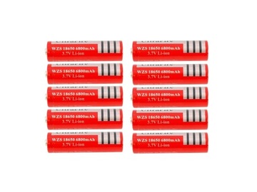 Akumulator ogniwo litowo-jonowy bateria UltraFire 18650 6800 mAh 10 szt.