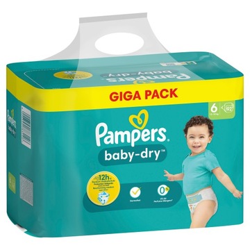 Pieluszki Pieluchy Pampers Active Baby dry 6 92 szt.