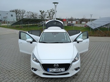 Mazda 3 III Hatchback Facelifting 2.0 SKYACTIV-G 120KM 2017 Mazda 3 Biała Perła Full LED Skóra Bose Kamera Navi, zdjęcie 16