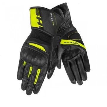 Rękawice motocyklowe SHIMA STX 2.0 FLUO czarny żółty fluo GRATISY