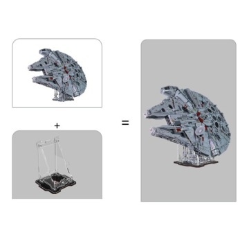 Стойка-экспозитор LEGO Millennium Falcon 75192 прозрачная