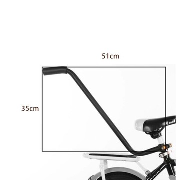 Uchwyt do nauki jazdy na rowerze dla dzieci, drążek do popychania dla rodziców
