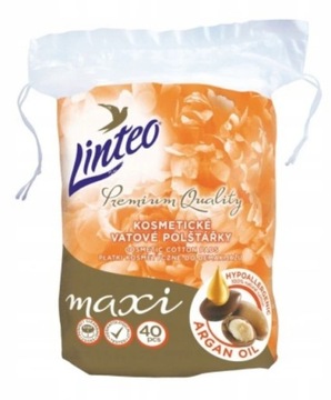Płatki kosmetyczne LINTEO Premium maxi Argan 40szt