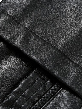 ЭЛЕГАНТНОЕ МУЖСКОЕ ЗИМНЕЕ КОЖАНОЕ ПАЛЬТО С ОЛЕНЕМ