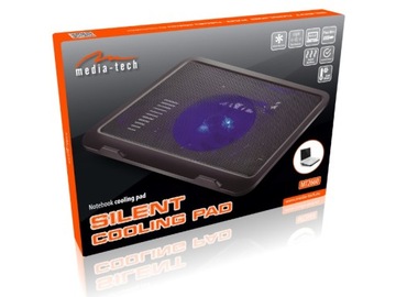 Охлаждающая подставка для ноутбука 15,6 дюйма, тихое, эффективное охлаждение, подсветка.