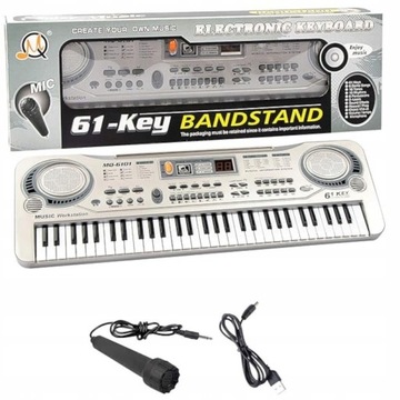 КЛАВИАТУРНЫЙ ОРГАН ЭЛЕКТРИЧЕСКОЕ ПИАНО МИКРОФОН ДЛЯ ДЕТЕЙ 61 КЛЮЧ