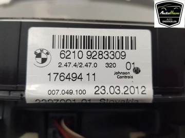 BMW 3 F30 F35 F31 2012 PŘÍSTROJOVÁ DESKA BUDÍKY