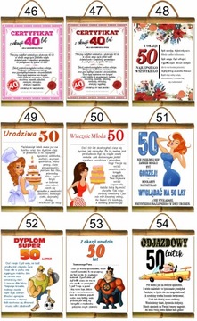 ДИПЛОМНЫЙ сертификат на 18 30 40 50 60 70 80 ДНЕЙ РОЖДЕНИЯ