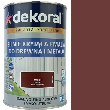 EMAKOL DO DREWNA I METALU MAHOŃ POŁYSK 0,9L