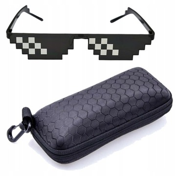 Очки для вечеринок Thug Life Swag Deal With It 8 Bits Pixel + ЖЕСТКИЙ ЧЕХОЛ