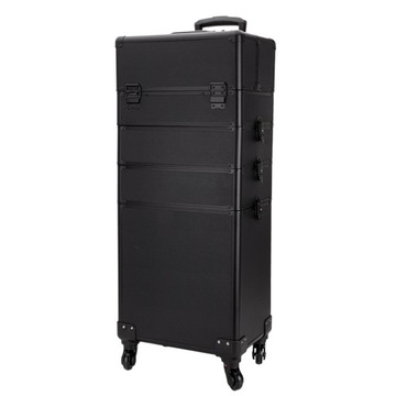 Косметичка, лак, лампа, XXXL 4-в-1, большой кейс, чемодан на колесах