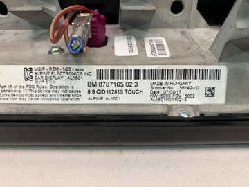 BMW I8 I12 OBRAZOVKA DISPLEJ NAVIGACE TOUCH 8787165