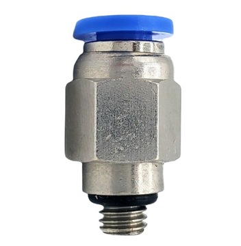 ZŁĄCZKA PNEUMATYCZNA AUTO WTYKOWA PROSTA 6 mm M5 GWINT ZEWNĘTRZNY