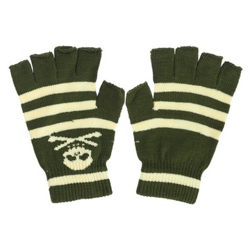 1X RĘKAWICZKI MŁODZIEŻOWE BEZ PALCÓW 2 ZIELONY