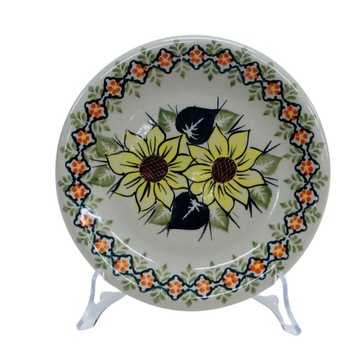Ceramiczny talerz deserowy 19 cm Bolesławiec