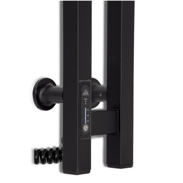 Полотенцесушитель 120х10,5 см 220 В/50 Гц, вертикальный черный