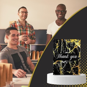 FOLIOPAKI KURIERSKIE MOCNE 255X370 ZŁOTY MARMUR THANK YOU 50SZT