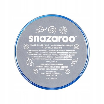 Snazaroo Farba do ciała 18 ml: Dark Grey