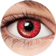 Kolorowe Soczewki CRAZY RED Czerwone