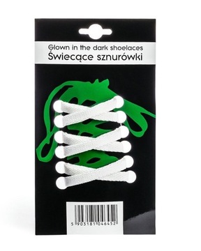 Świecące SZNURÓWKI - BIAŁE fluorescencyjne – WHITE