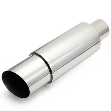 TŁUMIK KOŃCOWY SPORTOWY BASOWY PRZELOT 2,5' 63mm