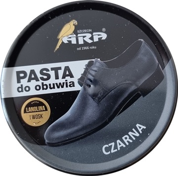 Pasta do butów z lanoliną czarna Wojsko