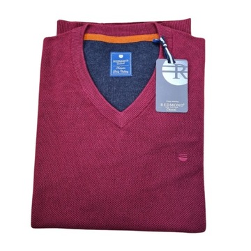 Sweter REDMOND DEKOLT V-NECK Męski sweter XXL