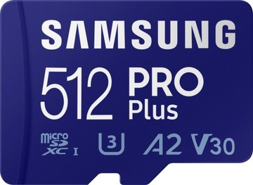 Samsung 512 ГБ microSDXC PRO Plus 160 МБ/с (2021 г.)