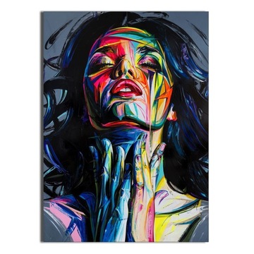 1x OBRAZ WOMAN ABSTRAKCJA 50x70