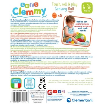 Мягкие кубики Clementoni Sensory BALL Clemmy