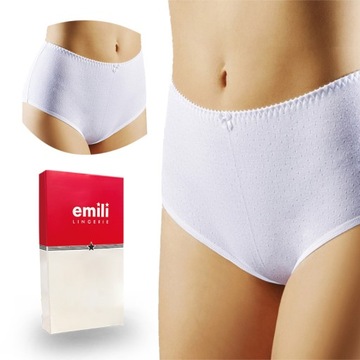 Majtki damskie EMILI Figi Crema białe 3XL