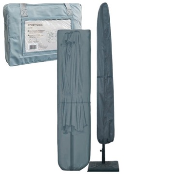 OCHRONNY POKROWIEC NA PARASOL OGRODOWY WODOODPORNY OCHRONA UV 37/47X200 CM