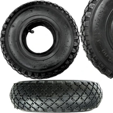 OPONA Z DĘTKĄ DO WÓZKA TACZEK 3.00-4 260x85mm 4PR