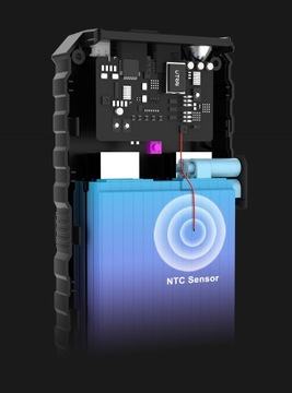 МОЩНОЕ АВТОМОБИЛЬНОЕ ПУСКОВОЕ УСТРОЙСТВО POWERBANK STARTING BOOSTER 2500A