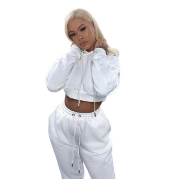 KOMPLET DRESOWY BLUZA SPODNIE DRES STYLOWY BIAŁY