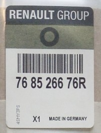 НАКЛАДКА ПЕРЕДНЯЯ РАМКА RENAULT TALISMAN OE