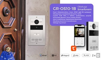 IP/SIP ВИДЕОДОМОН GREON GR-OS10-1B TUYA HTTP-шлюз типа Akuvox R20