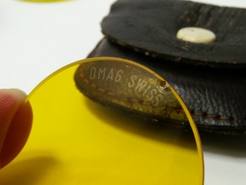 OMAG Swiss желто-оранжевый фильтр — 2 линзы + кольцо на колпачке