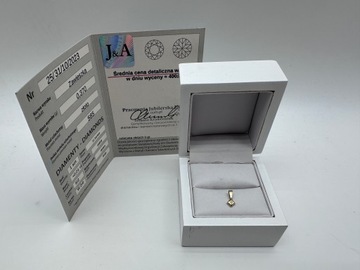 Złota Zawieszka pr. 585 w. 0,37g CERT