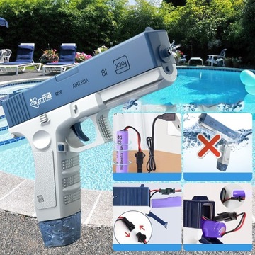 AUTOMATYCZNY PISTOLET NA WODĘ GLOCK ELECTRIC BLASTER ZABAWKA DLA DZIECI
