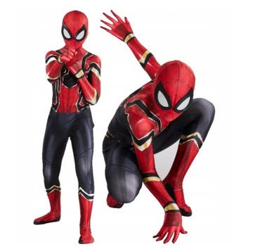 STRÓJ PRZEBRANIE IRON SPIDER MAN KARNAWAŁ KOSTIUM NA HALLOWEEN DLA DZIECI