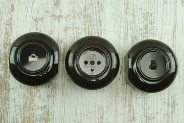 B puszka natynkowa do osprzętu podtynkowego gniazdka wyłączniki loft retro