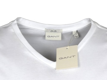 GANT, t-shirt męski, biały, 3XL