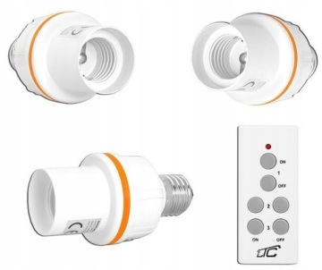 Пульт дистанционного управления E27 гнездо лампы 3шт + пульт дистанционного управления
